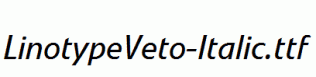 LinotypeVeto-Italic.ttf