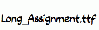Long_Assignment.ttf