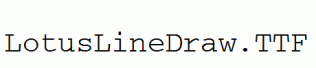 LotusLineDraw.ttf