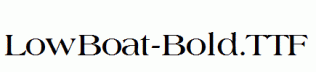 LowBoat-Bold.ttf