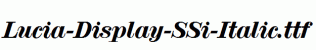 Lucia-Display-SSi-Italic.ttf