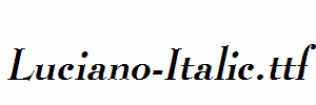 Luciano-Italic.ttf