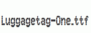 Luggagetag-One.ttf