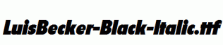 LuisBecker-Black-Italic.ttf