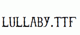 Lullaby.ttf