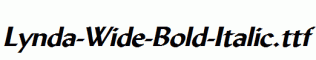 Lynda-Wide-Bold-Italic.ttf