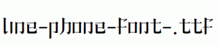 line-phone-font-.ttf