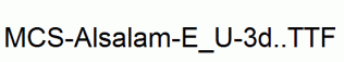 MCS-Alsalam-E_U-3d..ttf