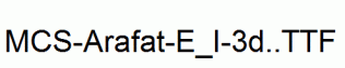 MCS-Arafat-E_I-3d..ttf