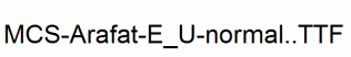 MCS-Arafat-E_U-normal..ttf