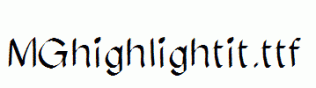 MGhighlightit.ttf