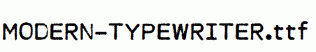 MODERN-TYPEWRITER.ttf