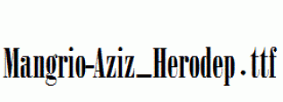 Mangrio-Aziz_Herodep.ttf