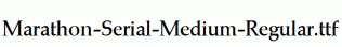 Marathon-Serial-Medium-Regular.ttf
