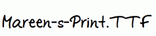 Mareen-s-Print.ttf