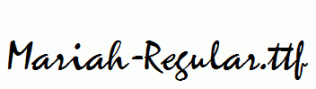 Mariah-Regular.ttf