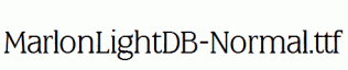 MarlonLightDB-Normal.ttf