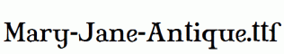 Mary-Jane-Antique.ttf