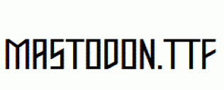 Mastodon.ttf