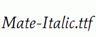 Mate-Italic.ttf
