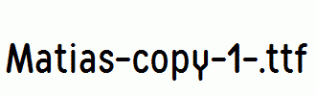 Matias-copy-1-.ttf