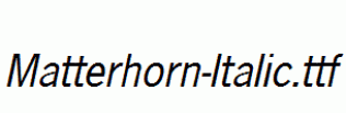 Matterhorn-Italic.ttf