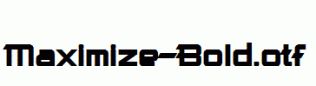 Maximize-Bold.otf