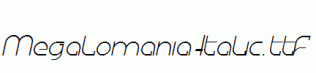 Megalomania-Italic.ttf