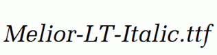 Melior-LT-Italic.ttf