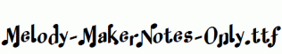 Melody-MakerNotes-Only.ttf