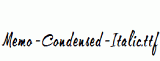 Memo-Condensed-Italic.ttf
