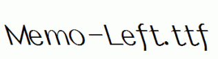 Memo-Left.ttf