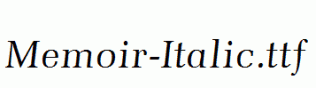 Memoir-Italic.ttf