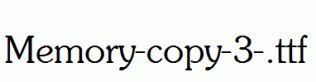 Memory-copy-3-.ttf