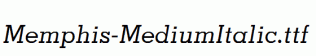 Memphis-MediumItalic.ttf