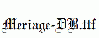 Meriage-DB.ttf