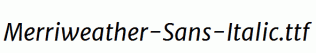 Merriweather-Sans-Italic.ttf