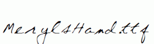 MerylsHand.ttf