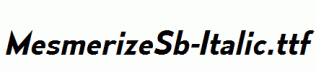 MesmerizeSb-Italic.ttf