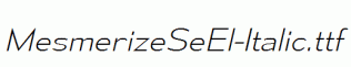 MesmerizeSeEl-Italic.ttf