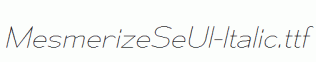MesmerizeSeUl-Italic.ttf