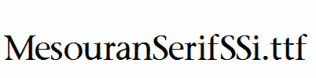 MesouranSerifSSi.ttf