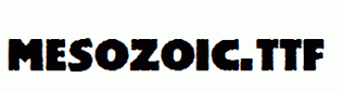 Mesozoic.ttf