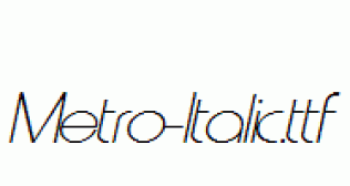 Metro-Italic.ttf