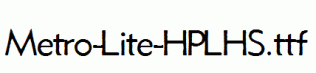 Metro-Lite-HPLHS.ttf