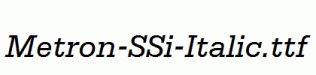 Metron-SSi-Italic.ttf