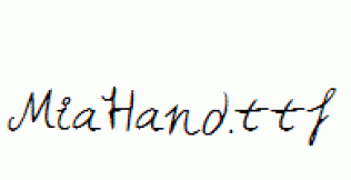 MiaHand.ttf