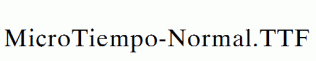 MicroTiempo-Normal.ttf
