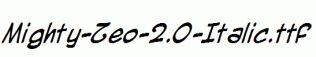 Mighty-Zeo-2.0-Italic.ttf