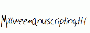 Millweemanuscripting.ttf